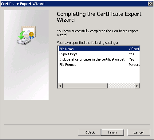 computer certificate wizard