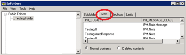Subfolder settings pop up