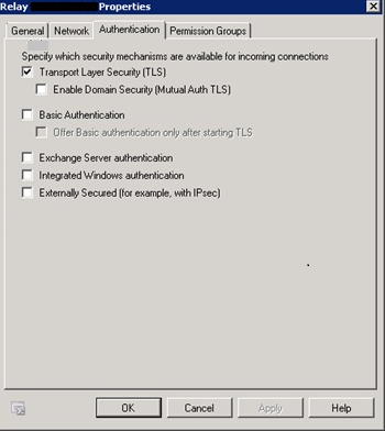 Configuration window