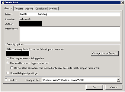 Run whether user is logged on or not