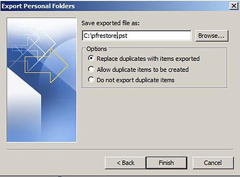Exchange 2010 Public Folder Data Recovery Step 8