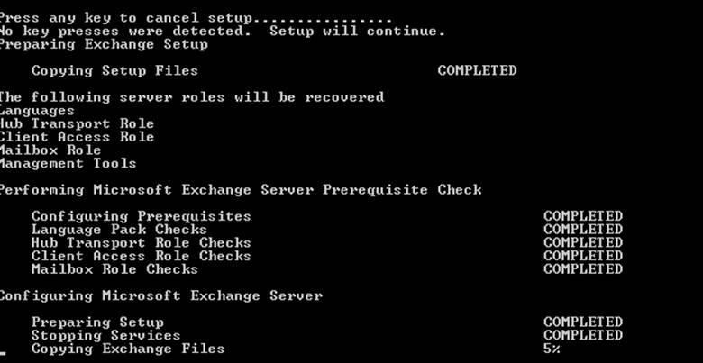 Exchange 2010 Recovery 20