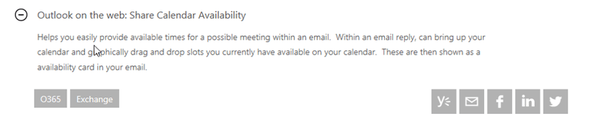 New Calendar Sharing Experience in Office 365