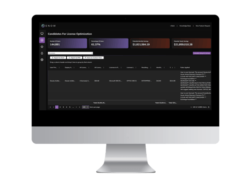 ENow Platform - License Optimization ENow Platform - License Optimization