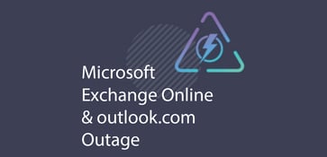 Microsoft Exchange Online Outage banner