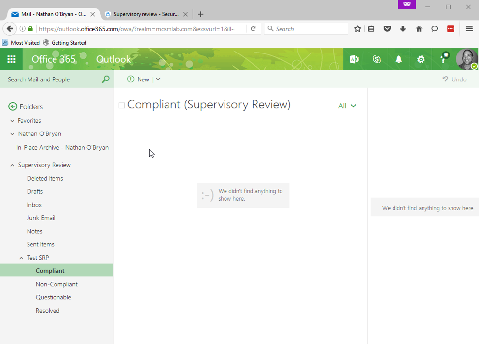 Supervisory Review in Office 365