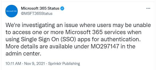 M365-access-SSO-Issue-Nov-9-1