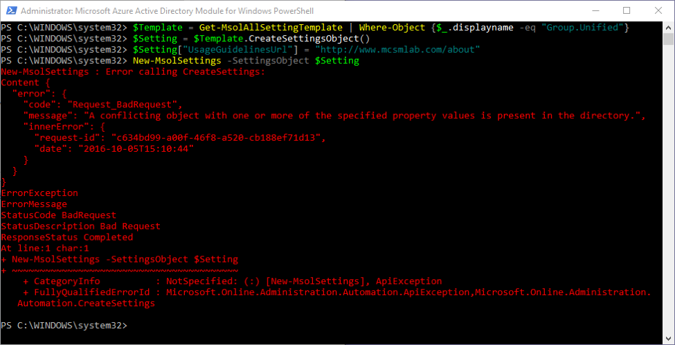 Manage Office 365 Groups with PowerShell