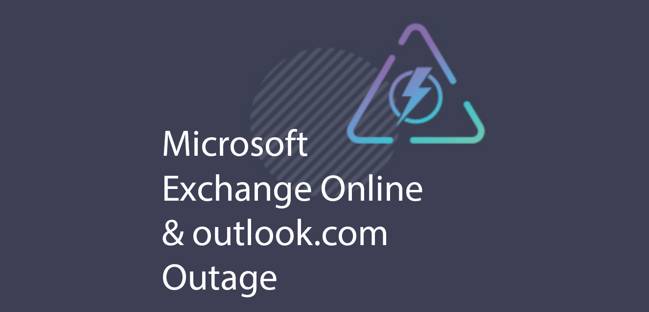 Microsoft Exchange Online Outage banner