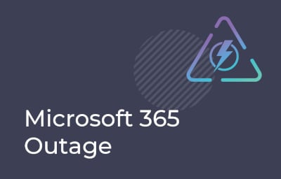 Microsoft 365 Services Outage banner
